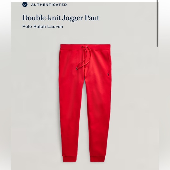 Ralph Lauren Double Knit Jogger Pant Red Size Large - Picture 11 of 11